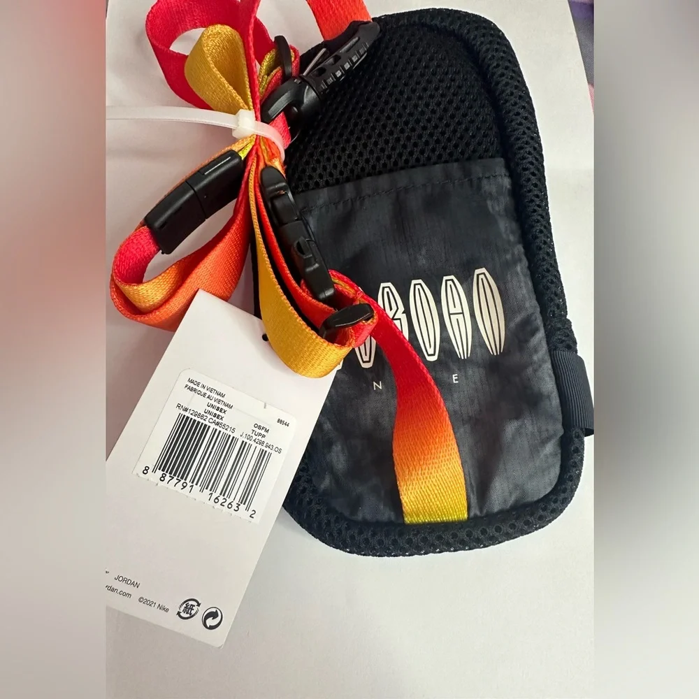 Nike Jordan Lanyard Utility Detachable Clip Black/White/Multicolor